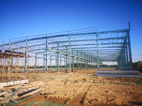 山东乾钢金属科技有限公司二期钢结构工程
