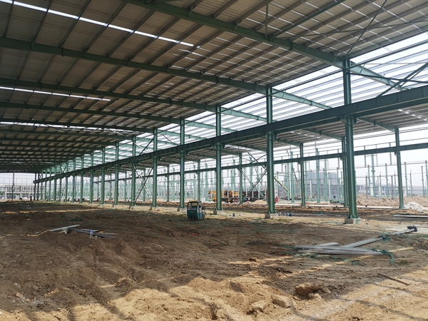 山东乾钢金属科技有限公司二期钢结构工程