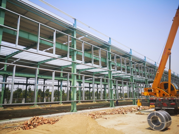 山东乾钢金属科技有限公司二期钢结构工程